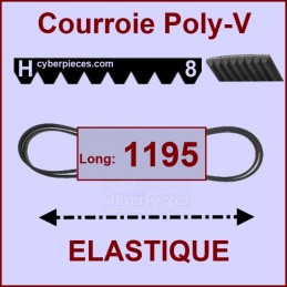Courroie 1195H8 - EL- élastique CYB-004633