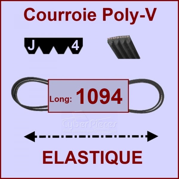 Courroie 1094J4 - EL- élastique CYB-004671