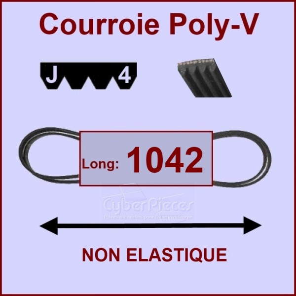 Courroie 1042J4 non élastique CYB-221542