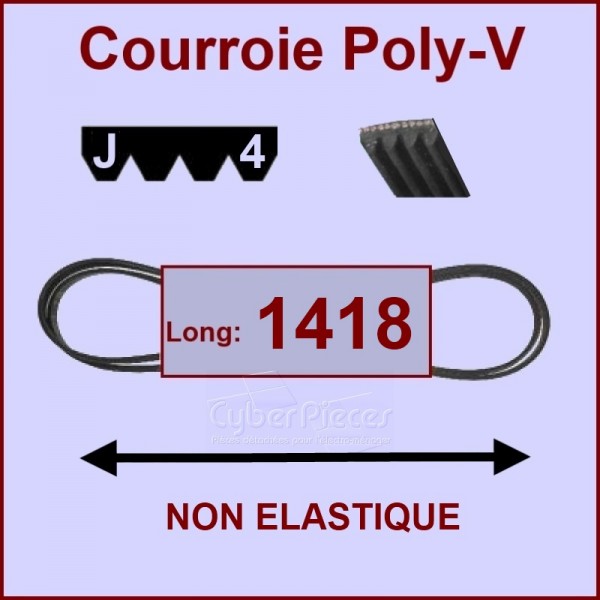 Courroie 1418J4 non élastique CYB-003469