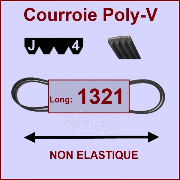 Courroie 1321J4 non élastique CYB-003445