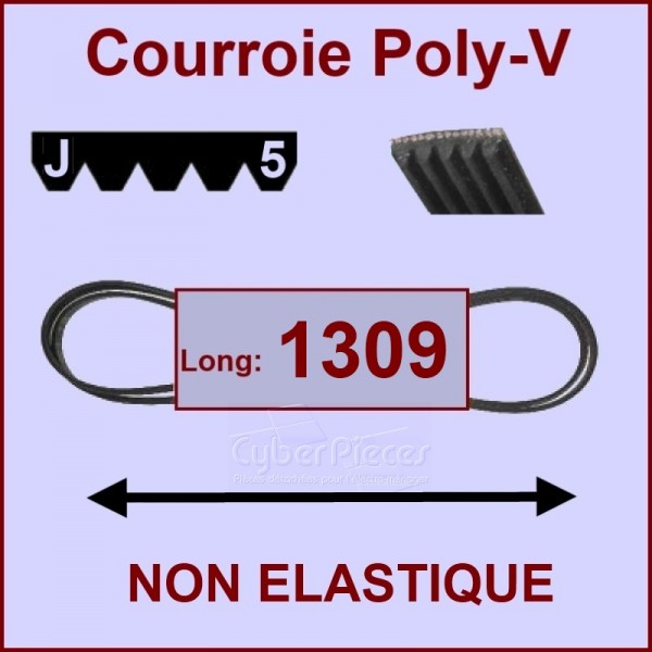 Courroie 1309J6 non élastique Courroie 1309J6 non élastique