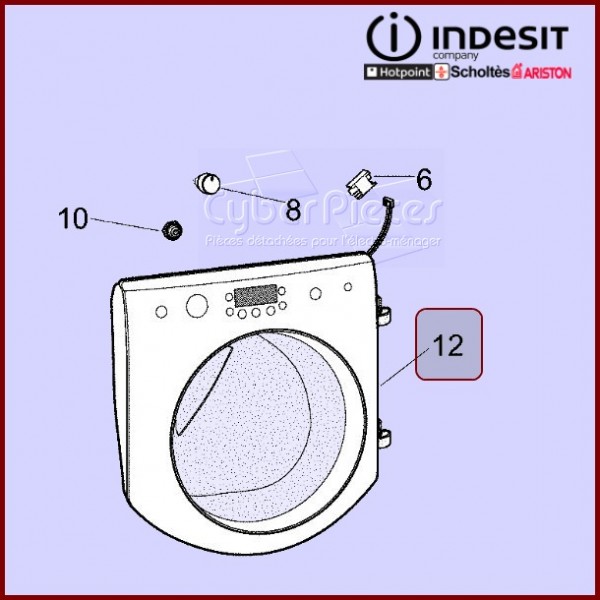 Hublot Complet Indesit C00291738 CYB-431491