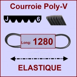 Courroie 1280J6 - EL- élastique CYB-004145