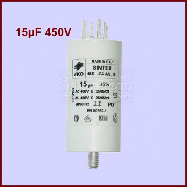 Condensateur 15,0µF (15,0MF) 450V CYB-005340