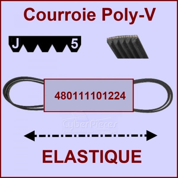 Courroie lave linge 480111101224 CYB-022453