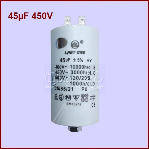 Condensateur 45,0µF (45,0MF) 450 Volts CYB-005548