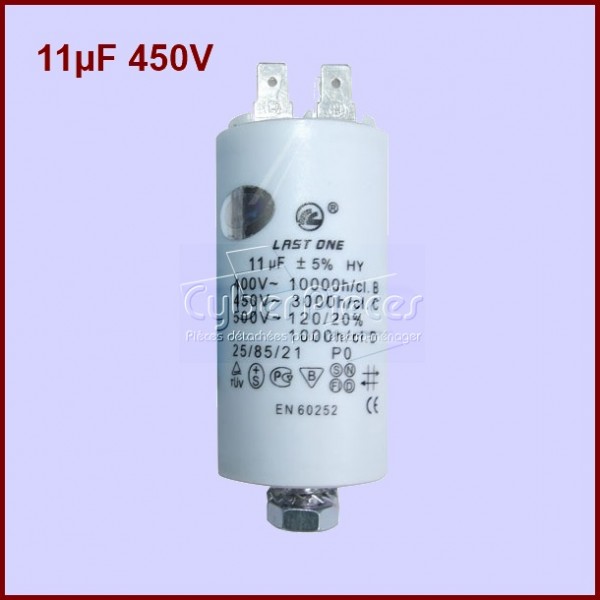 Condensateur 11,0µF (11,0MF) 450V CYB-010566