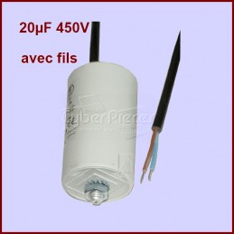 Condensateur 20,0µF (20,0MF) 450V à fils CYB-010603