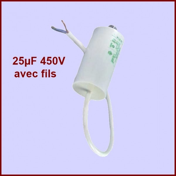 Condensateur 25,0µF (25,0mF) 450V CYB-010689