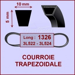 Courroie trapézoïdale 10X5X1326 / 3L522 - 3L524 CYB-203722
