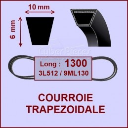 Courroie trapézoïdale 10X6X1300 - 3L512 / 9ML130 CYB-211581