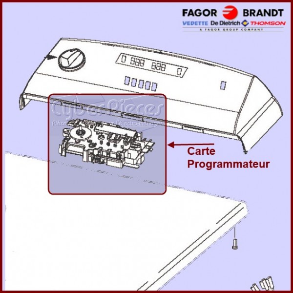 Carte de commande Brandt 57X3352 CYB-230032