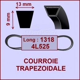 Courroie trapézoïdale 13X9X1318 - 4L525 CYB-003438