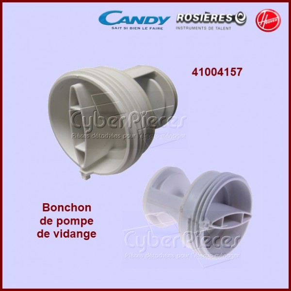 Filtre Lave-linge Candy, Hoover 41021233, Bouchon vidange 41021233.