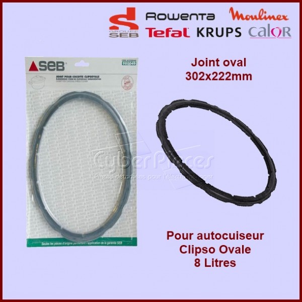 Joint Autocuiseur Seb 8L Clipso Joint de Rechange Transparent en