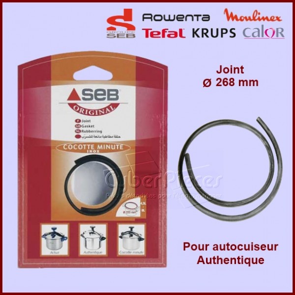 Joint de Cocotte Ø268 mm Authentique SEB 790138 - Pièces robots mén