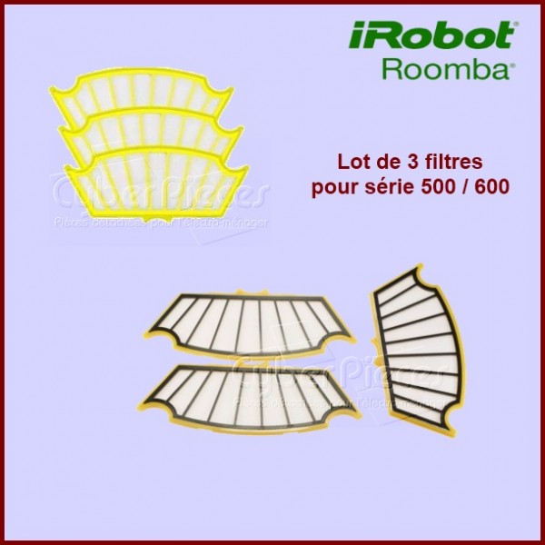 Lot de 3 Filtres pour Irobot ROOMBA - ACC251 CYB-075398