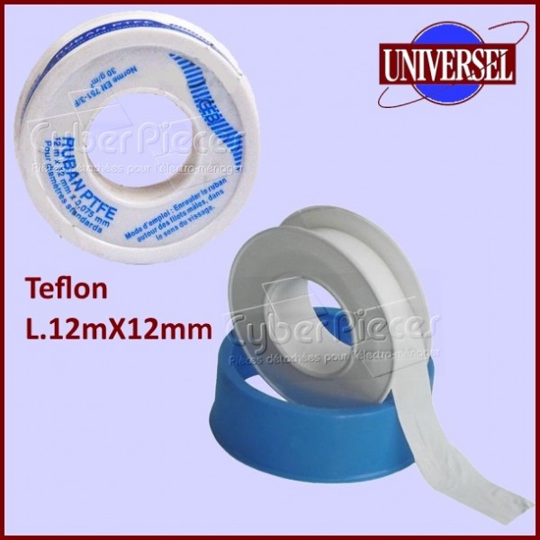 TEFLON en rouleau L.12mX12mm CYB-001809