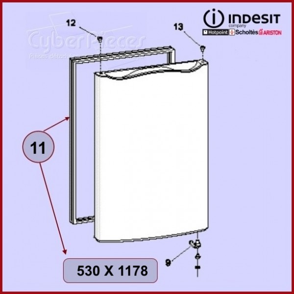 Joint de Porte Réfrigérateur 530X1178 P900 CYB-338059