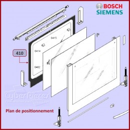 Vitre bombée de Porte 00472068 CYB-078306