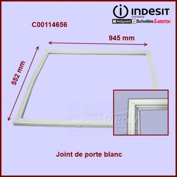 Joint blanc de porte 552 x 945 mm - C00114656 CYB-272841