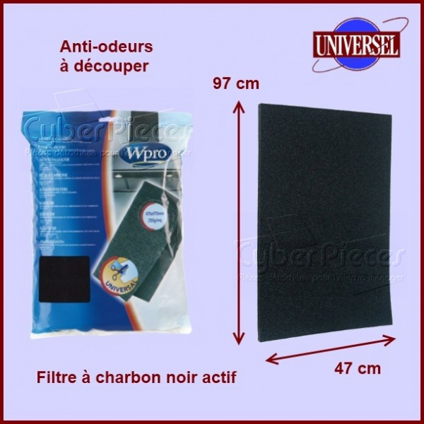 Filtre À Charbon Universel De Hotte Aspirante ( 97 X 47 Cm