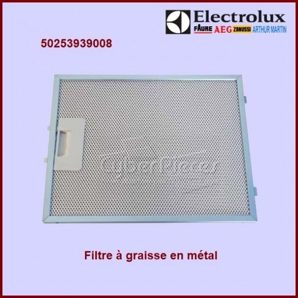 Filtre métallique anti graisse lavable 57x47 cm à découper pour hotte