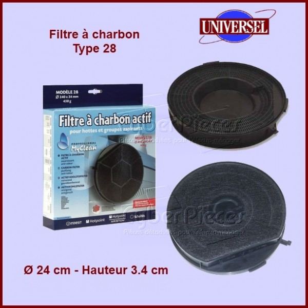 Filtre à charbons Type 28 Filtre à charbons Type 28