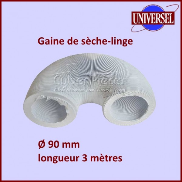 Gaine évacuation sèche-linge diamètre 90 mm