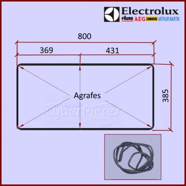 Joint de Porte de Four (grande largeur) 4055104816 CYB-159791