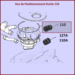 Durite Cuve vers Pompe de Cyclage 1118455102 CYB-117029