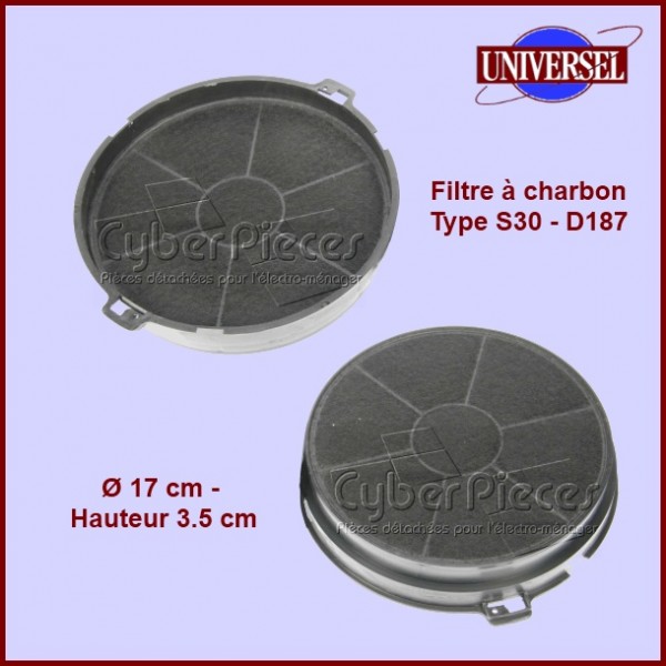 Filtre à charbon Type S30 - D187 Filtre à charbon Type S30 - D187