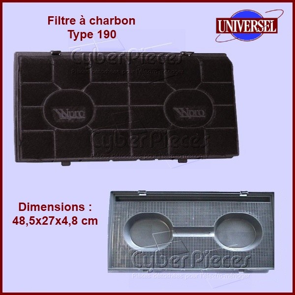 Type 160 - Filtre charbon actif CHF160