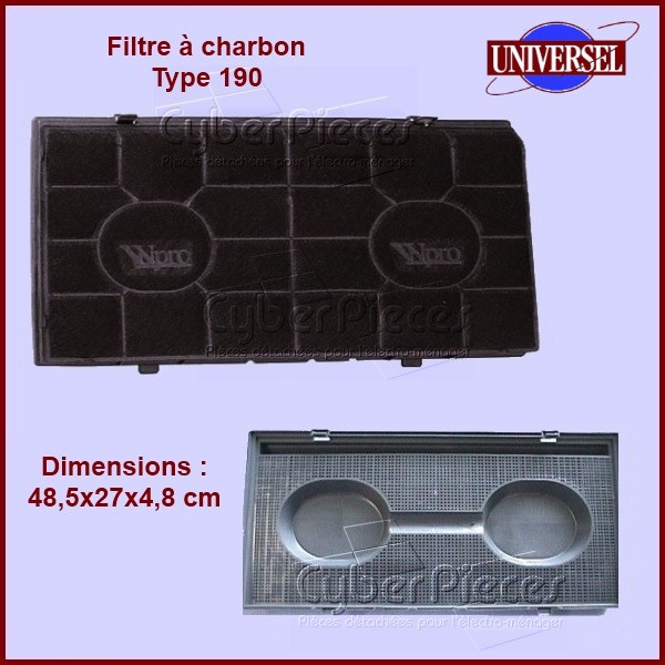 Filtre à charbon Type 190 Filtre à charbon Type 190