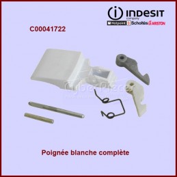 Poignée blanche complète Indesit C00041722 CYB-007016