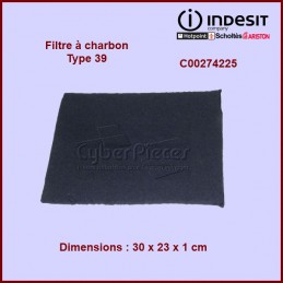 Filtre à charbon Type 39 Indesit C00274225 CYB-002868