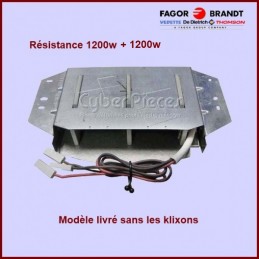 Résistance 1200+1200W - 230V - version sans klixons / 57X2272 CYB-012713