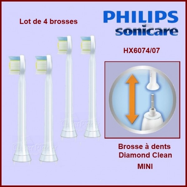 Brosses à dents Sonicare Diamond Clean Mini HX6074/07***épuisé*** CYB-059725