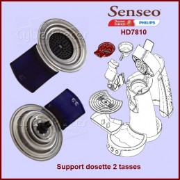 Support dosette 2 tasses Senseo Bleu Nuit - 422225934730 CYB-074926