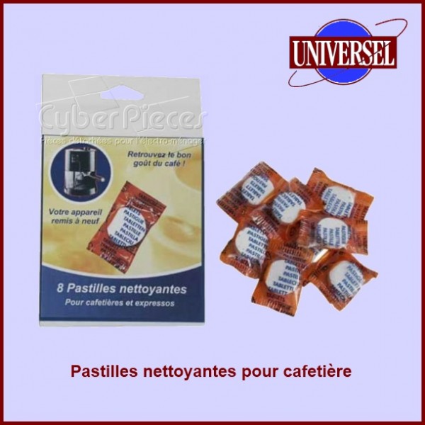 Pastilles dégraissantes de nettoyage pour machines à café, 8 pastilles