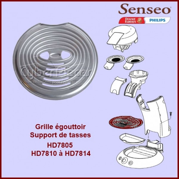 Grille inox égouttoir Senséo - 422224006670 CYB-074278