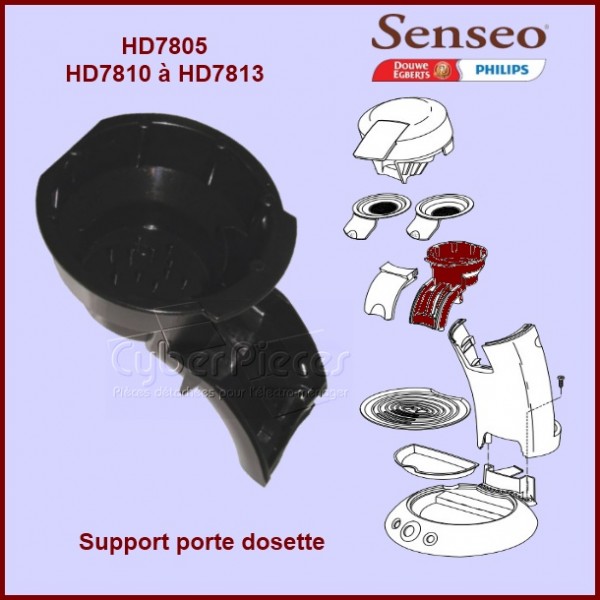 Réservoir d'eau pour machine à café Philips Senseo HD7811-62 HD7805-62
