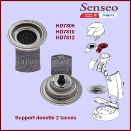 Support dosette 2 tasses gris Senseo - 422225939040 CYB-075138