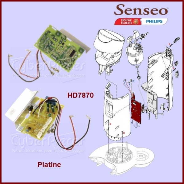 Carte électronique Senseo - 422225951853 CYB-424523