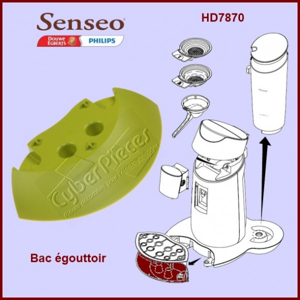 Bac égouttoir vert Senseo - 422224767491 CYB-422697