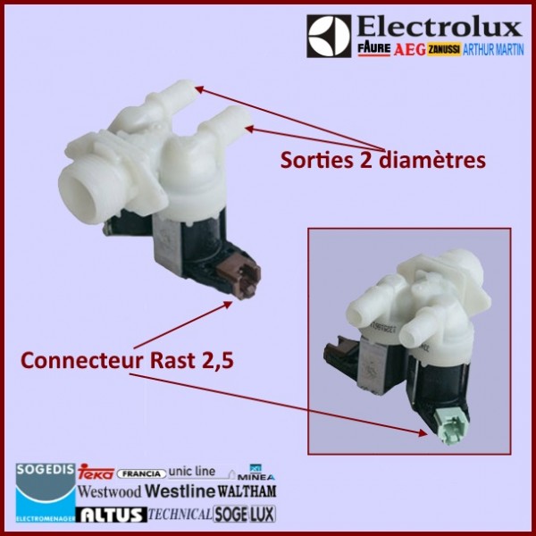 Electrovanne 2 voies Electrolux 1325186110 CYB-123976