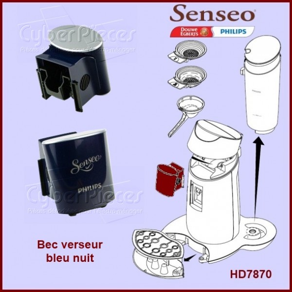 Bec verseur bleu nuit Senseo - 422225954841 CYB-080309