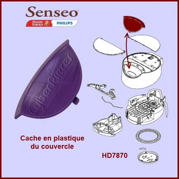 Cache en plastique violet Senseo - 422224769901 CYB-074711