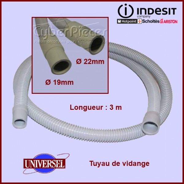 Tuyau de vidange droits 3m - C00272709 CYB-128995